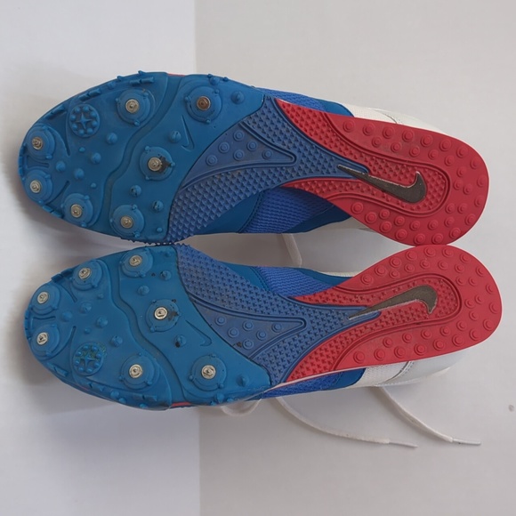 Nike Zoom Rival D III Plus Lace Up Spike Running Sneaker 11 Red White Blue - Picture 12 of 16